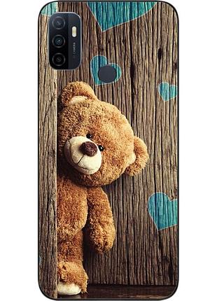 Бампер силіконовий чохол для oppo a53 з картинкою ведмедик