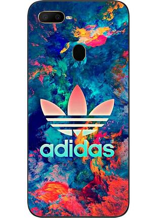 Силіконовий чохол для oppo a12 з картинкою adidas