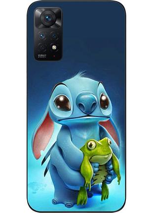 Силиконовый чехол бампер для xiaomi redmi note 11 pro с картинкой стич