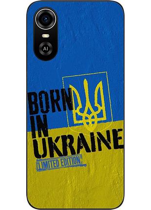 Силиконовый чехол для zte blade a31 plus с картинкой рожден в украине