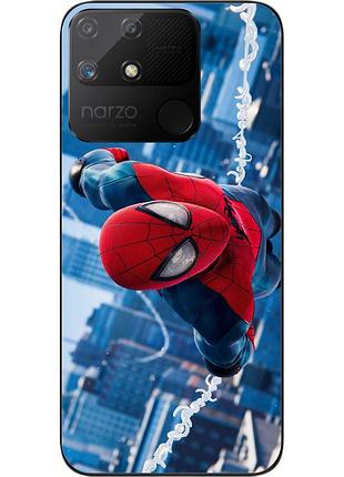 Силиконовый чехол epik для realme narzo 50a с картинкой герой паук