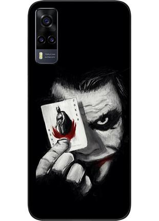 Силиконовый чехол для vivo y31 с картинкой джокер с картой
