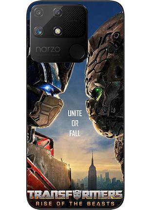 Силиконовый чехол epik для realme narzo 50a с картинкой трансформеры звероботы