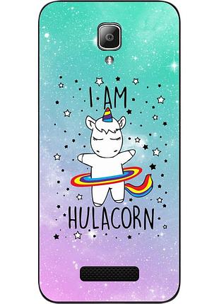 Силиконовый чехол для lenovo a1000 с картинкой единорог
