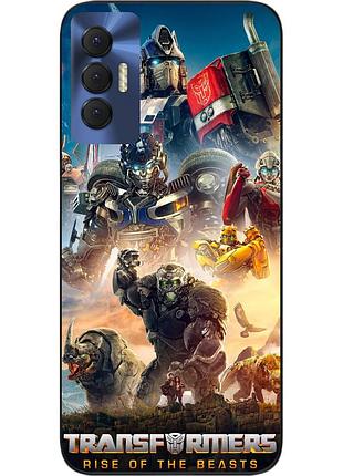 Силіконовий чохол epik для tecno spark 8p з картинкою трансформери