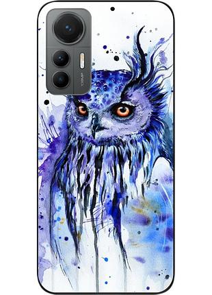Силіконовий чохол epik для xiaomi 12 lite з картинкою сова акварель