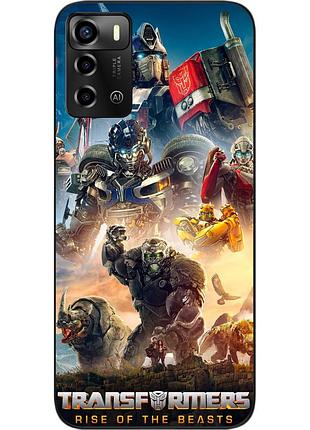 Силиконовый чехол epik для zte blade a72 с картинкой трансформеры