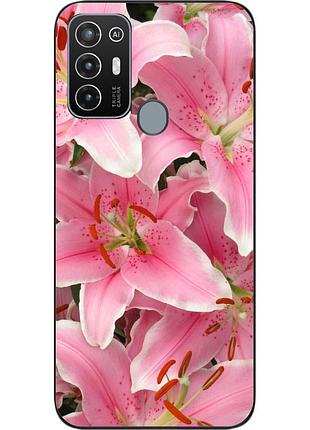 Силіконовий чохол для zte blade a52 з картинкою лілії