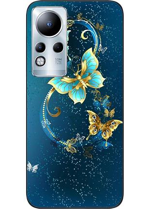 Оригинальный чехол epik для infinix note 11 с картинкой бабочки