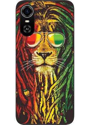 Силіконовий чохол для zte blade a31 plus з картинкою лев розтаман