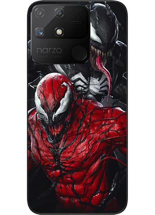 Силиконовый чехол epik для realme narzo 50a с картинкой веном и карнаж