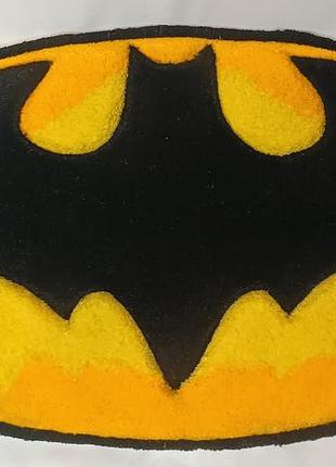 Тафтинговий килим ручної роботи | бетмен batman 68х36 см | декоративний килимок у кімнату та дитячу