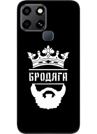 Силиконовый чехол epik для infinix smart 6 с картинкой бродяга