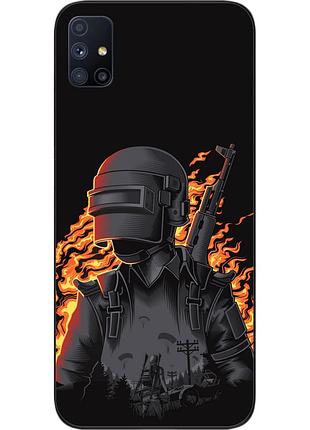 Силіконовий чохол для samsung m51 galaxy m515f з картинкою pubg