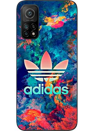 Силіконовий чохол для xiaomi mi 10t з картинкою adidas