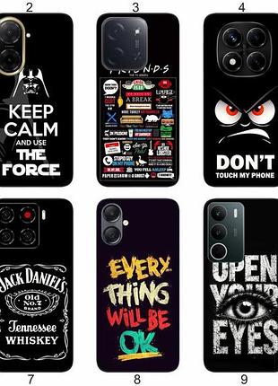 Силиконовый чехол надписи для samsung xiaomi iphone realme vivo zte oppo motorola nokia tecno infinix poco мотивирующий дизайн