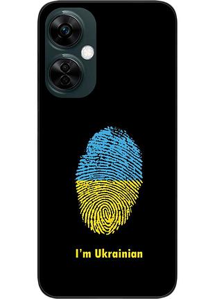 Силиконовый чехол epik для oneplus nord ce 3 lite с картинкой отпечаток