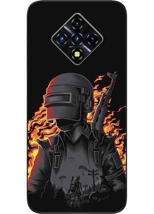 Силиконовый чехол для infinix zero 8 с картинкой pubg