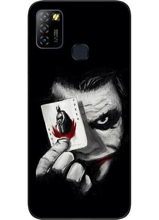 Силиконовый чехол для infinix hot 10 lite с картинкой джокер с картой