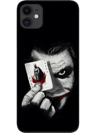 Силиконовый чехол для iphone 11 с картинкой джокер с картой