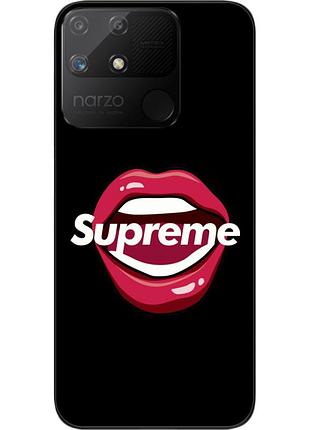 Оригинальный чехол epik для realme narzo 50a с картинкой губы