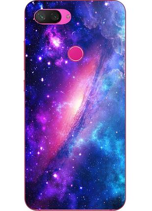 Силиконовый чехол бампер для xiaomi mi 8 lite с картинкой космос