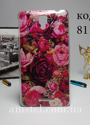 Чехол для lenovo s898t/s8 панель накладка розы