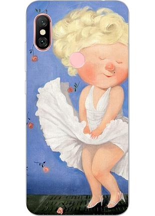 Оригинальный tpu чехол с картинкой для xiaomi redmi note 6 pro гапчинская монро