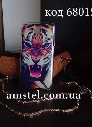 Чохол на lenovo a680 оригінальна панель накладка з малюнком оскал тигра