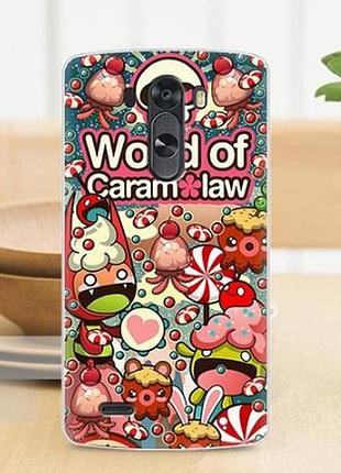 Эксклюзивный чехол для lg g3s optimus g3mini d722 d725 с принтом карамельки