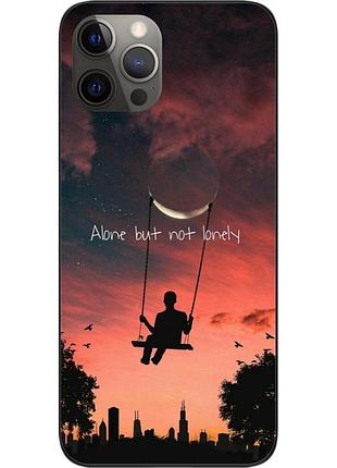 Силиконовый чехол бампер для iphone 12 pro с картинкой надпись