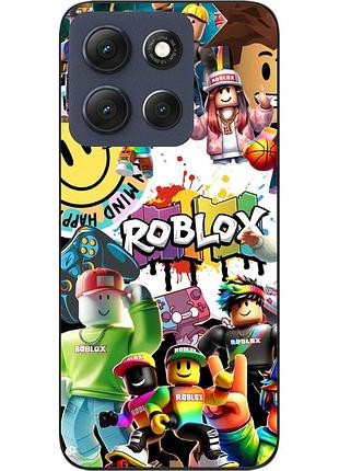 Чехол силиконовый epik для motorola g86 5g с принтом roblox стрит арт