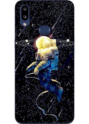 Силиконовый чехол с рисунком для samsung a10s galaxy a107f космонавт