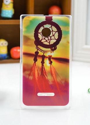 Силіконовий чохол бампер на microsoft lumia 435 / 532 з картинкою ловець снів