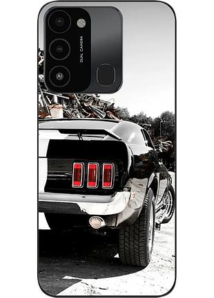 Чехол силиконовый для tecno spark 8c с картинкой машина