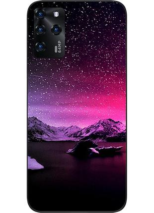 Силиконовый чехол бампер для zte blade v30 с картинкой звезды