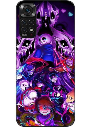Силиконовый чехол для xiaomi redmi note 11 / note 11s с картинкой андертейл арт
