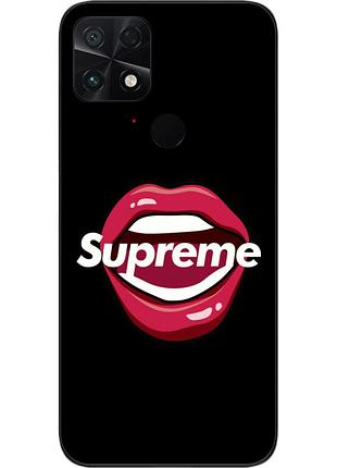 Оригинальный чехол для xiaomi poco c40 с картинкой губы