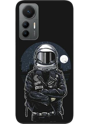 Силиконовый чехол бампер epik для xiaomi 12 lite с картинкой космонавт и луна