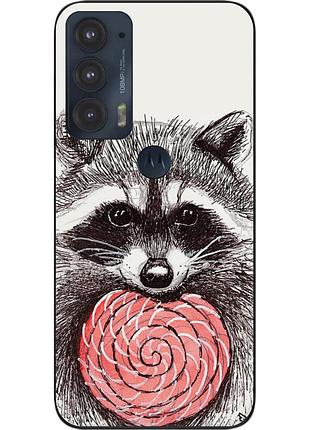 Силіконовий чохол epik для motorola edge 20 з картинкою єнот