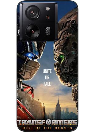 Силиконовый чехол epik для xiaomi 13t с картинкой трансформеры звероботы