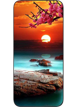 Силиконовый чехол для xiaomi redmi 4x с картинкой красивый закат