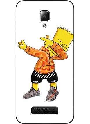 Силіконовий чохол для lenovo a2010 з картинкою барт сімпсон