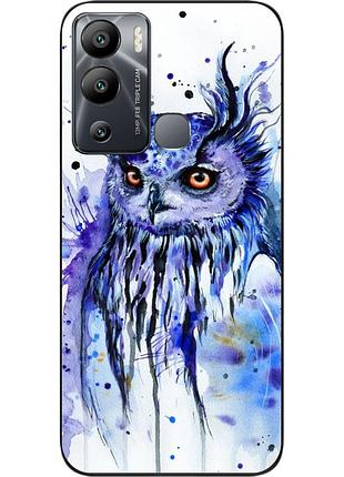 Силиконовый чехол epik для infinix hot 12i с картинкой сова акварель
