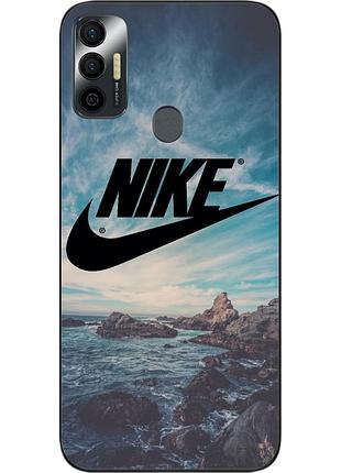 Силіконовий чохол для tecno spark 7 з картинкою nike