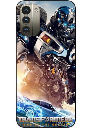 Силиконовый чехол epik для nokia g11 с картинкой мираж трансформеры