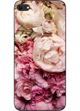 Чехол силиконовый для iphone 7 с картинкой пионы