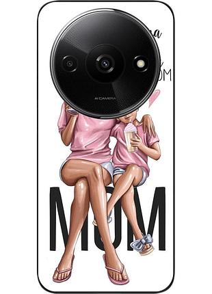 Бампер силиконовый чехол epik для xiaomi redmi a3 с картинкой мама