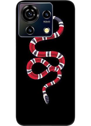 Силиконовый чехол epik для zte blade v50 vita с картинкой змея