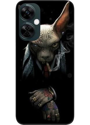Силиконовый чехол epik для oneplus nord ce 3 lite с картинкой кот босс